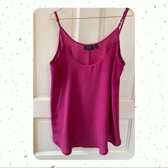Apt. 9 Tops - Pink Flowy Cami with Adjustable Straps